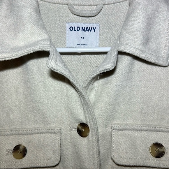 Old Navy Soft-Brushed Utility Shacket for Women Oatmeal - XS - Picture 2 of 5